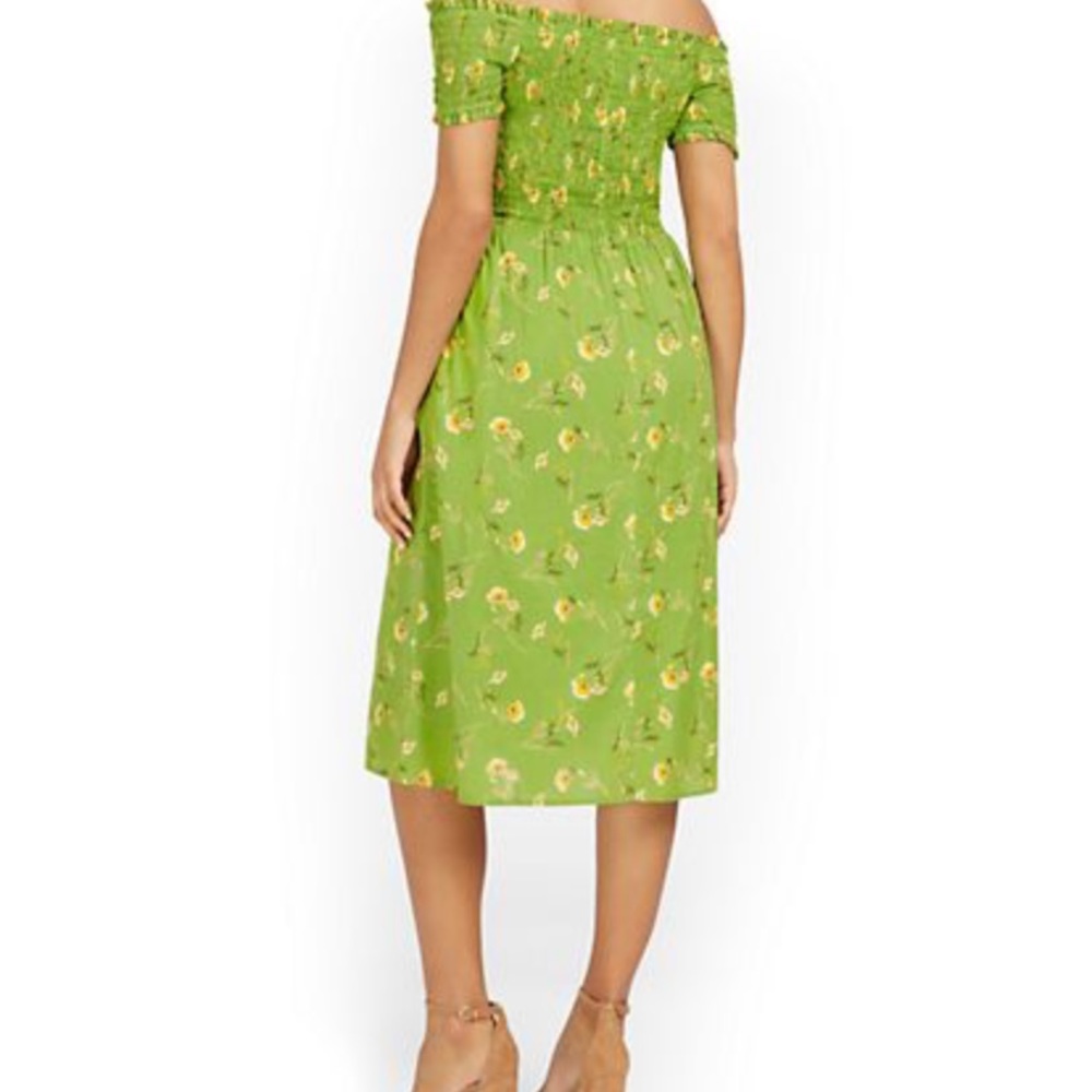 NY&C Off the Shoulder Dress with Pockets - Picture 3 of 6